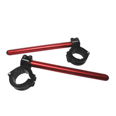 Adjustable clip-ons ACCOSSATO inclination from 6Â° to 10Â° without inner ring, red