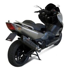 Výfuk kompletný 2x1 MIVV SUONO Y.028.L9 Oceľovo Čierna / Karbonový  vzhľad