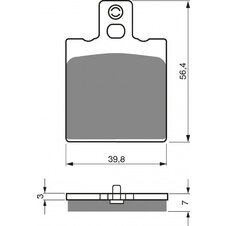 Brzdové obloženie GOLDFREN 038 AD