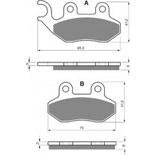 Brzdové obloženie GOLDFREN 174 S33 STREET FRONT