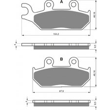 Brzdové obloženie GOLDFREN 033 S3