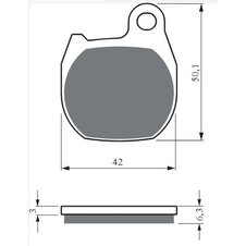 Brzdové obloženie GOLDFREN 422 AD  OFF-ROAD FRONT