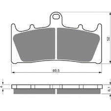 Brzdové obloženie GOLDFREN 039 AD  STREET