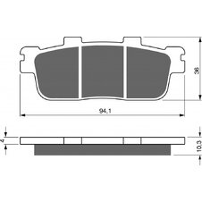 Brzdové obloženie GOLDFREN 286 K5