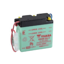 Conventional 6V battery NO ACID YUASA 6N4B-2A-4