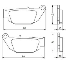 Brzdové obloženie ACCOSSATO AGPP181 OR