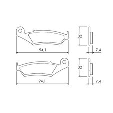 Brzdové obloženie ACCOSSATO AGPA149 OR