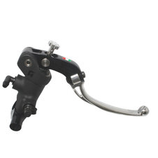 Radial brake master cylinder ACCOSSATO 19 x 19 with folding lever,silver