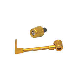 Lever guard ACCOSSATO with gold hose and joint left, aluminium
