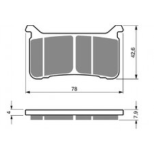 Brzdové obloženie GOLDFREN 386 S3