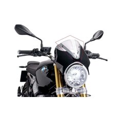 Plexi na motorku PUIG RETROVISION 7012W matná čierna priehľadné