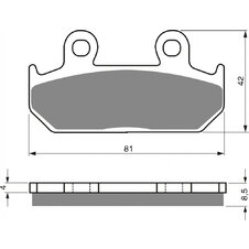 Brzdové obloženie GOLDFREN 025 S3