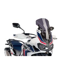 Plexi štít PUIG RACING WITH SUPPORT + PROTECTION 9155F tmavá dymová