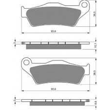 Brzdové obloženie GOLDFREN 292 S33 STREET Zadná