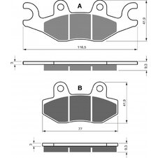 Brzdové obloženie GOLDFREN 329 AD  STREET