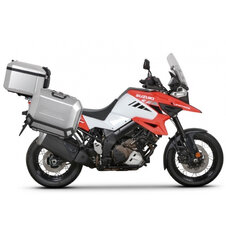 Kompletná sada hliníkových kufrov SHAD TERRA, 37 litrový vrchný kufor, 47/47 litrový bočné kufre, vrátane montážnej sady a platni SHAD SUZUKI DL 1000 V-Strom/ DL 1050 V-Strom