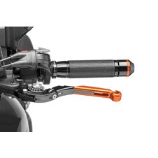 Páčka spojky bez adaptéra PUIG 29TNP výsuvné skladacie oranžovo/strieborná