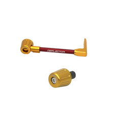 Lever guard ACCOSSATO with red hose and joint right, aluminium