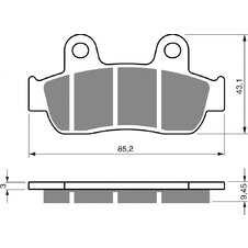 Brzdové obloženie GOLDFREN 350 S3