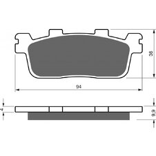Brzdové obloženie GOLDFREN 355 S3