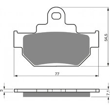 Brzdové obloženie GOLDFREN 030 AD  OFF-ROAD FRONT