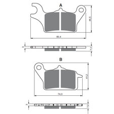 Brzdové obloženie GOLDFREN 387 AD  STREET
