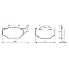 Brzdové obloženie ACCOSSATO AGPA113 OR