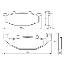 Brzdové obloženie ACCOSSATO AGPA153 OR