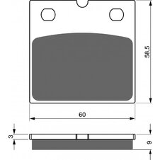 Brzdové obloženie GOLDFREN 197 S33 STREET FRONT