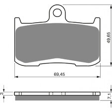 Brzdové obloženie GOLDFREN 207 AD  STREET