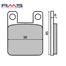 Brzdové obloženie RMS 225100080 organické