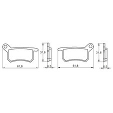 Brzdové obloženie ACCOSSATO AGPA157 OR