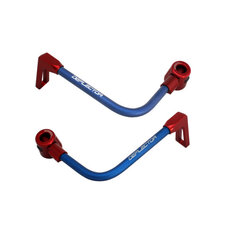 Lever guard ACCOSSATO with blue hose and joint right + left , aluminium
