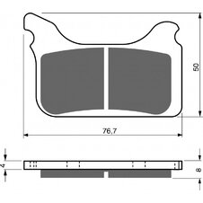 Brzdové obloženie GOLDFREN 231 AD  STREET